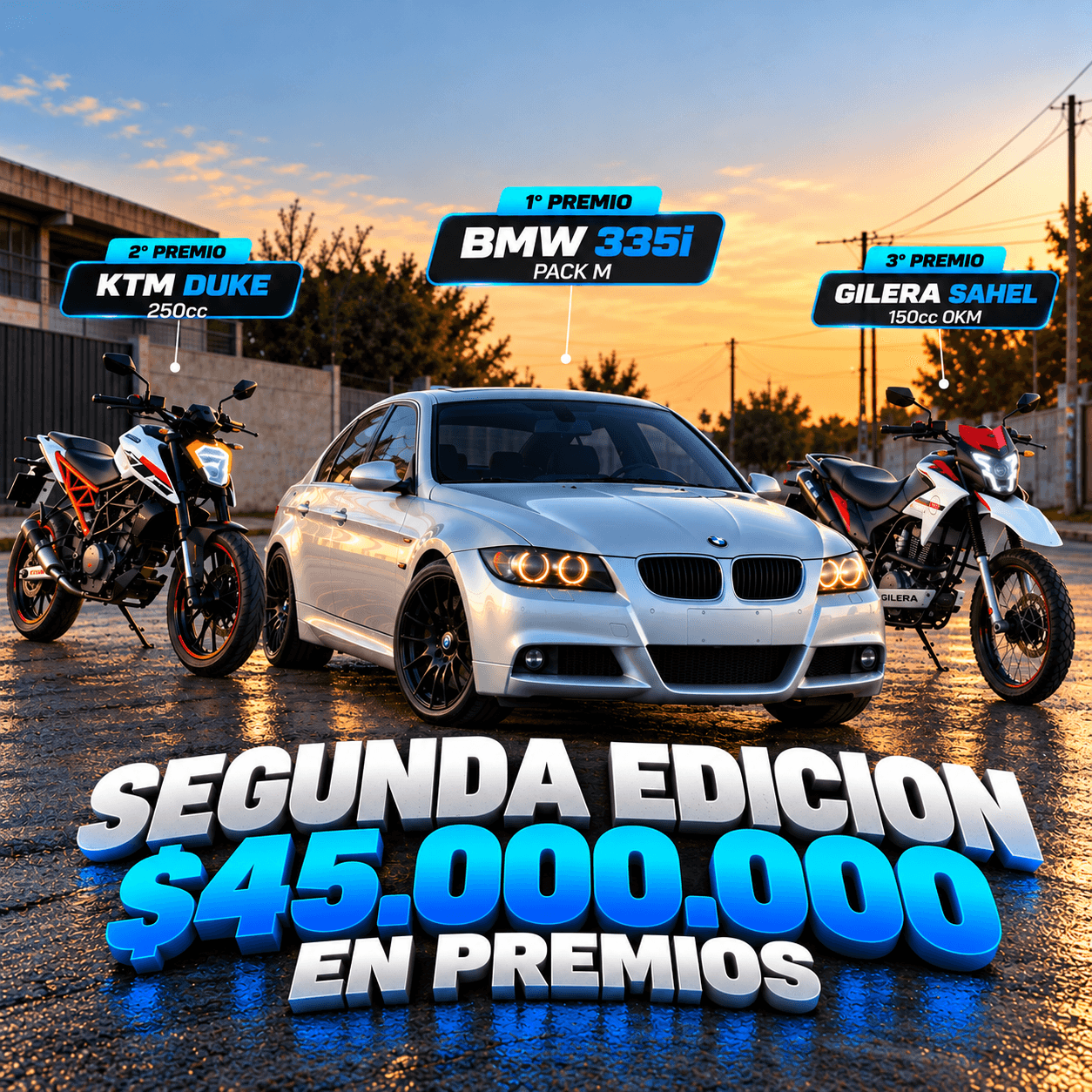 BMW 335i + KTM DUKE 250 + SAHEL 0KM ($45M EN PREMIOS) — foto 1